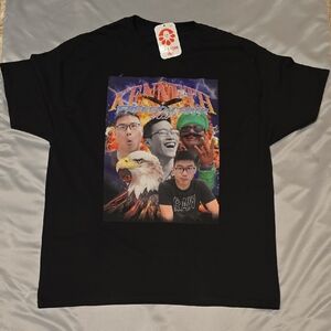 Hanes Black Graphic Tee with Bold Design